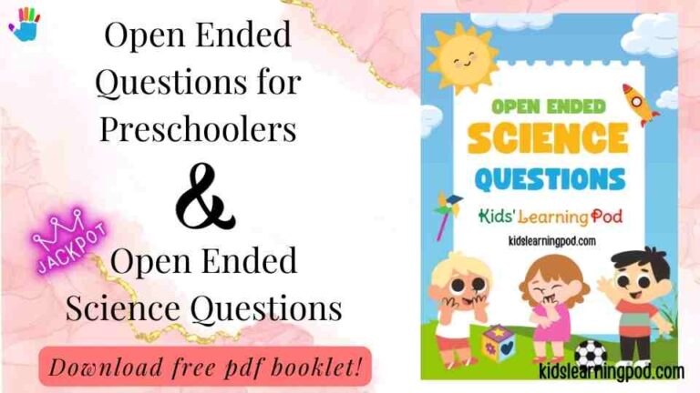 Open Ended Questions for Preschoolers