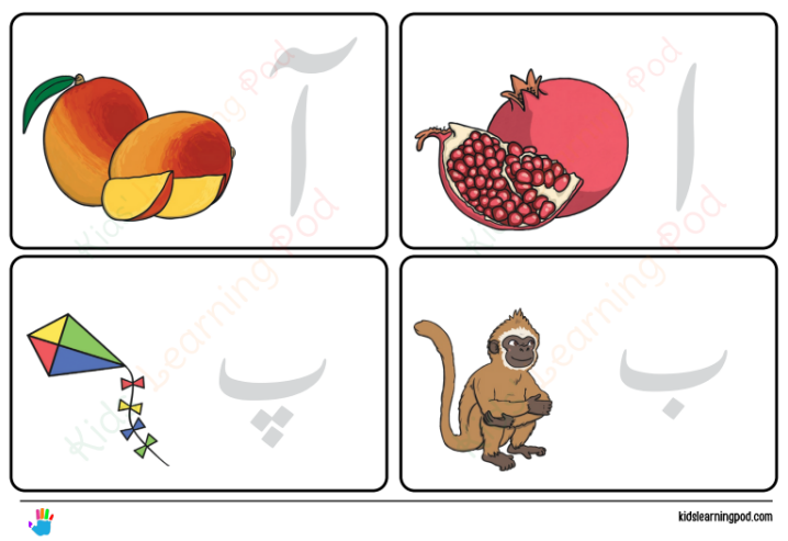 Haroof e Tahaji Flashcards PDF for Coloring: A Creative Learning Resource