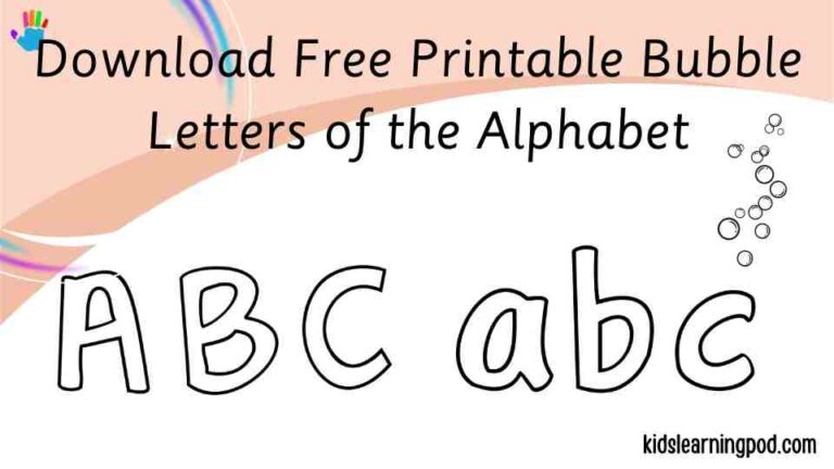 printable bubble letters of the alphabet
